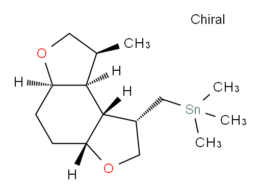 trimethyl(((1S,3aR,5aR,8S,8aS,8bR)-8-methyldecahydrobenzo[1,2-b:4,3-b']difuran-1-yl)methyl)stannane