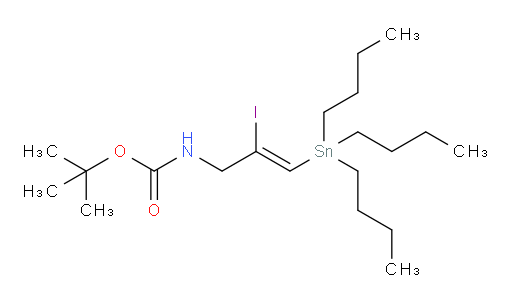(Z)-tert-butyl (2-iodo-3-(tributylstannyl)allyl)carbamate