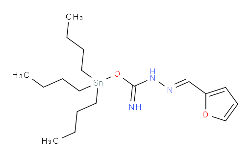 (E)-三丁基锡基 2-(呋喃-2-基亚甲基)肼亚胺代甲酸酯