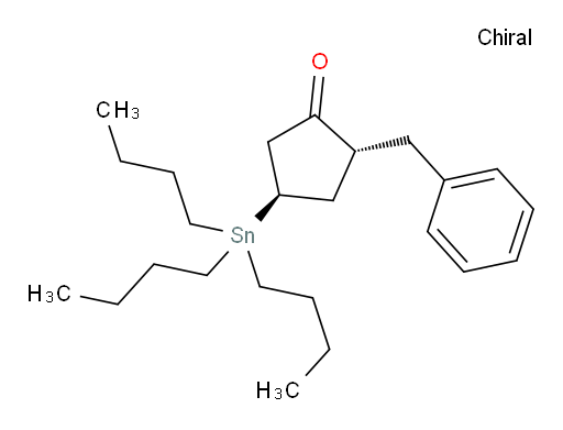 (2R,4R)-2-苄基-4-(三丁基锡基)环戊酮