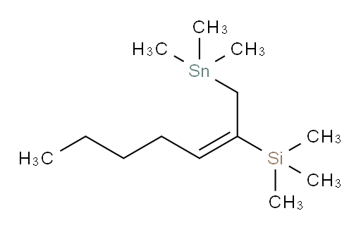 (E)-trimethyl(1-(trimethylstannyl)hept-2-en-2-yl)silane