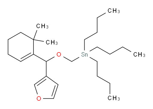 tributyl(((6,6-dimethylcyclohex-1-en-1-yl)(furan-3-yl)methoxy)methyl)stannane
