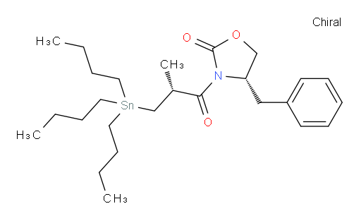 (S)-4-benzyl-3-((R)-2-methyl-3-(tributylstannyl)propanoyl)oxazolidin-2-one