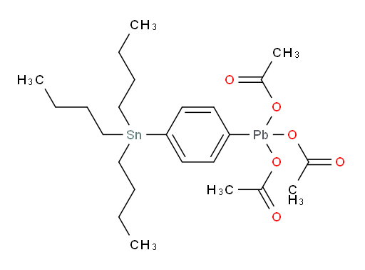 (4-(tributylstannyl)phenyl)plumbanetriyl triacetate
