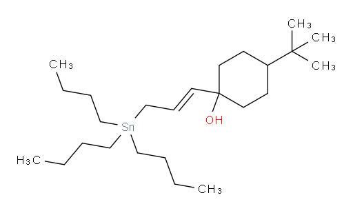 (E)-4-(tert-butyl)-1-(3-(tributylstannyl)prop-1-en-1-yl)cyclohexanol