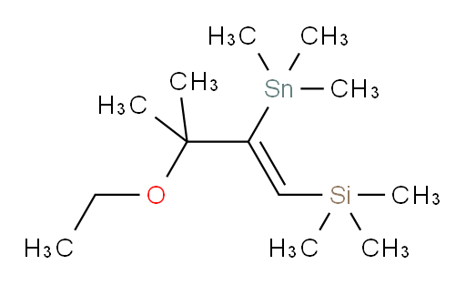 (Z)-(3-乙氧基-3-甲基-2-(三甲基锡基)丁-1-烯-1-基)三甲基硅烷