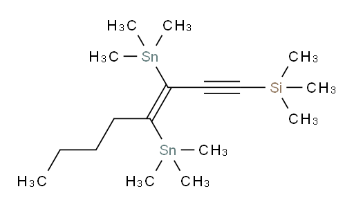 (E)-(3,4-双(三甲基锡基)辛-3-烯-1-炔-1-基)三甲基硅烷