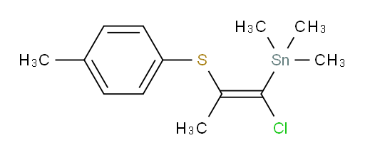 (Z)-(1-chloro-2-(p-tolylthio)prop-1-en-1-yl)trimethylstannane