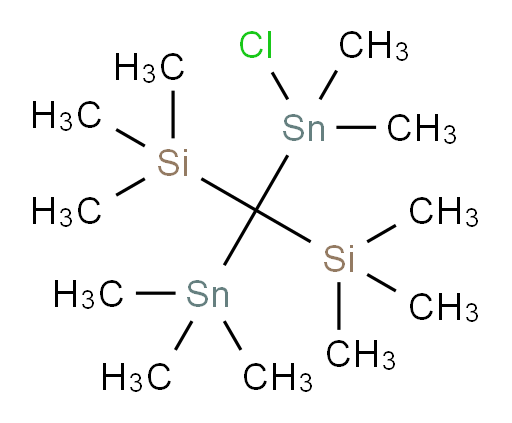 ((chlorodimethylstannyl)(trimethylstannyl)methylene)bis(trimethylsilane)