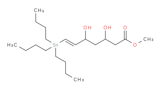 (E)-甲基 3,5-二羟基-7-(三丁基锡基)庚-6-烯酸酯