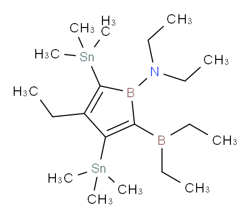 2-(diethylboryl)-N,N,4-triethyl-3,5-bis(trimethylstannyl)-1H-borol-1-amine