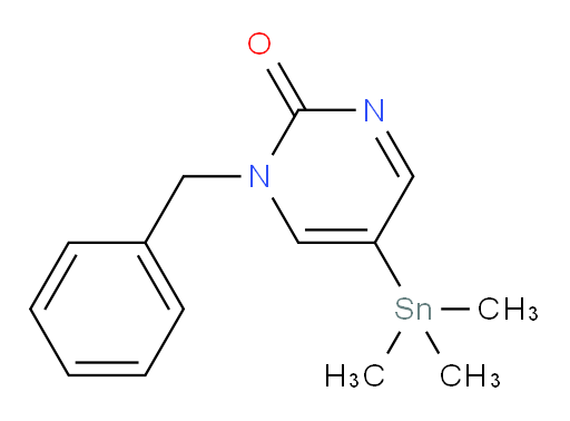 1-苄基-5-(三甲基锡基)嘧啶-2(1H)-酮