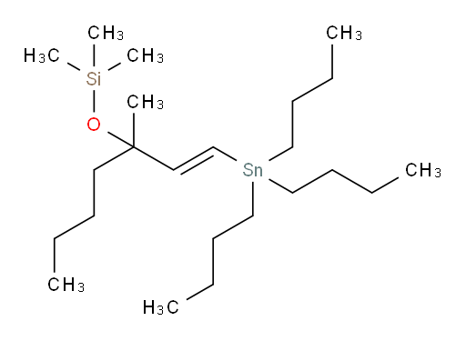 (E)-trimethyl((3-methyl-1-(tributylstannyl)hept-1-en-3-yl)oxy)silane