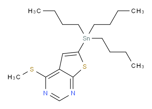 4-(methylthio)-6-(tributylstannyl)thieno[2,3-d]pyrimidine