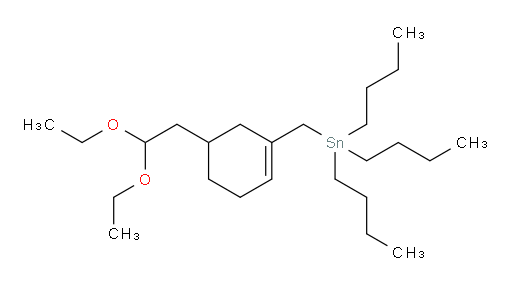 tributyl((5-(2,2-diethoxyethyl)cyclohex-1-en-1-yl)methyl)stannane