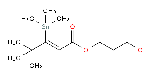 (Z)-3-hydroxypropyl 4,4-dimethyl-3-(trimethylstannyl)pent-2-enoate