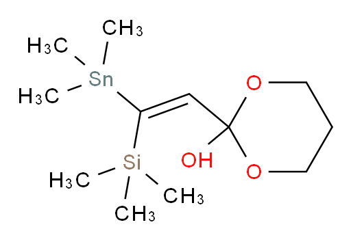 (E)-2-(2-(trimethylsilyl)-2-(trimethylstannyl)vinyl)-1,3-dioxan-2-ol