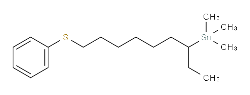 trimethyl(9-(phenylthio)nonan-3-yl)stannane