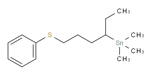 trimethyl(6-(phenylthio)hexan-3-yl)stannane
