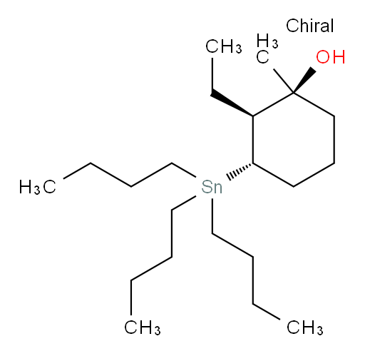 (1S,2S,3S)-2-ethyl-1-methyl-3-(tributylstannyl)cyclohexanol