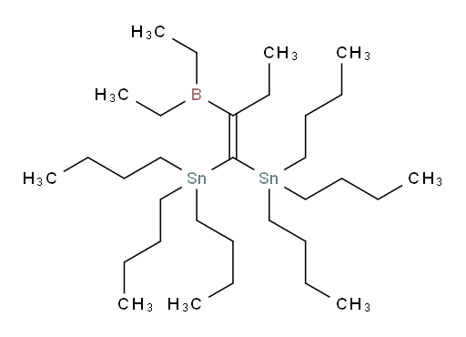 (2-(diethylboryl)but-1-ene-1,1-diyl)bis(tributylstannane)