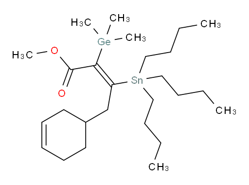 (Z)-methyl 4-(cyclohex-3-en-1-yl)-3-(tributylstannyl)-2-(trimethylgermyl)but-2-enoate
