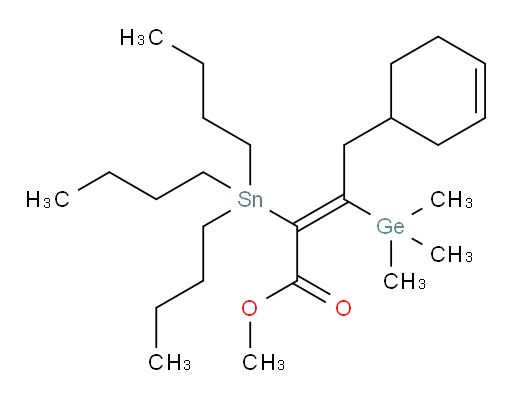 (E)-methyl 4-(cyclohex-3-en-1-yl)-2-(tributylstannyl)-3-(trimethylgermyl)but-2-enoate