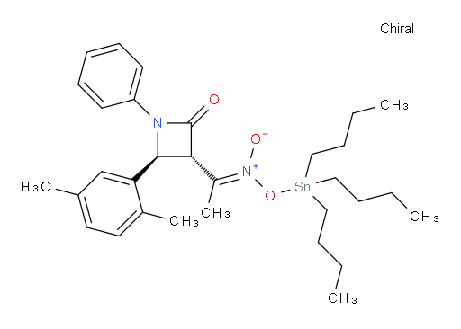 (E)-tributylstannyl (1-((2S,3S)-2-(2,5-dimethylphenyl)-4-oxo-1-phenylazetidin-3-yl)ethylidene)azinate