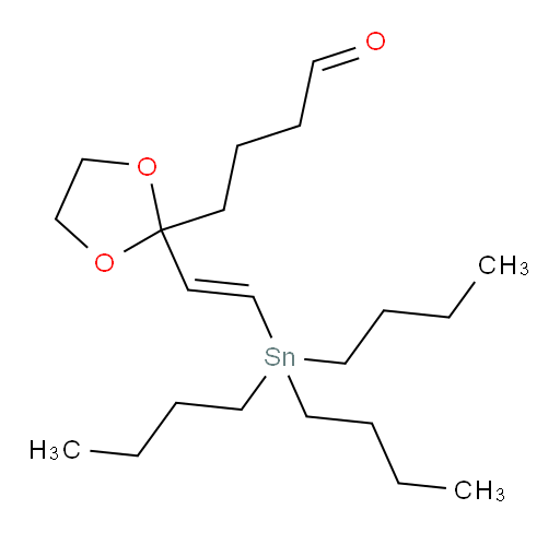 (E)-4-(2-(2-(tributylstannyl)vinyl)-1,3-dioxolan-2-yl)butanal