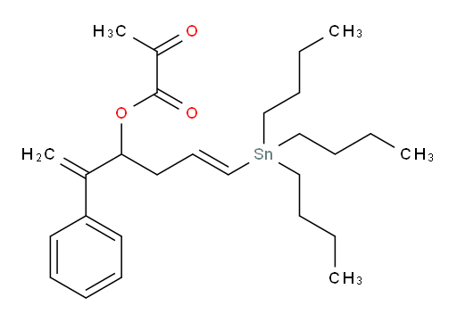 (E)-2-phenyl-6-(tributylstannyl)hexa-1,5-dien-3-yl 2-oxopropanoate