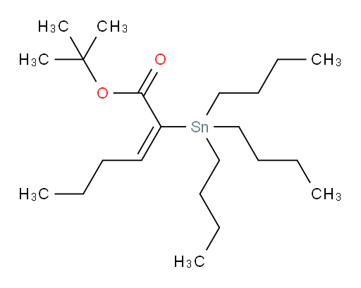 (E)-tert-butyl 2-(tributylstannyl)hex-2-enoate