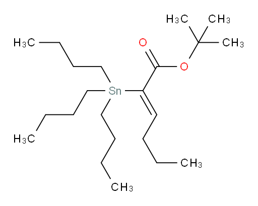 (Z)-tert-butyl 2-(tributylstannyl)hex-2-enoate