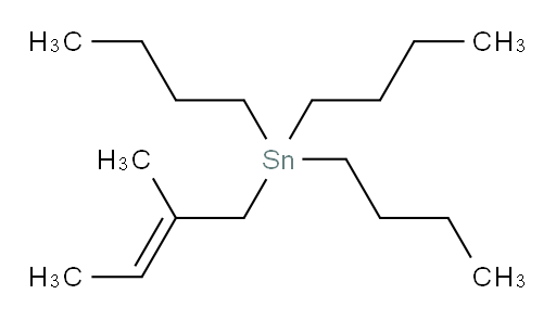 (E)-三丁基(2-甲基丁-2-烯-1-基)锡烷