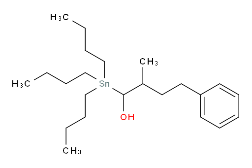 2-methyl-4-phenyl-1-(tributylstannyl)butan-1-ol