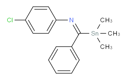 (E)-4-chloro-N-(phenyl(trimethylstannyl)methylene)aniline