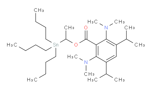 1-(tributylstannyl)ethyl 2,6-bis(dimethylamino)-3,5-diisopropylbenzoate