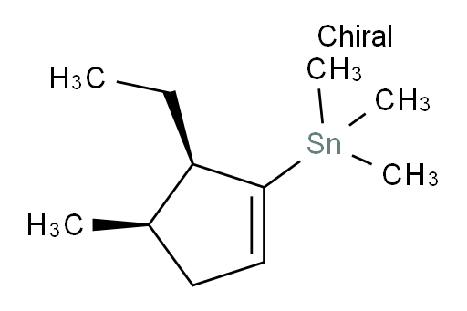 ((4R,5R)-5-ethyl-4-methylcyclopent-1-en-1-yl)trimethylstannane