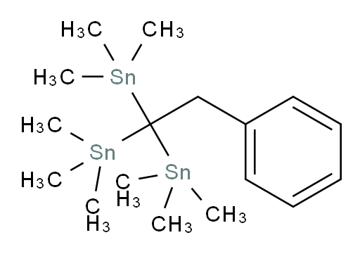 (2-phenylethane-1,1,1-triyl)tris(trimethylstannane)