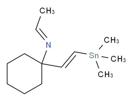 (E)-N-ethylidene-1-((E)-2-(trimethylstannyl)vinyl)cyclohexanamine