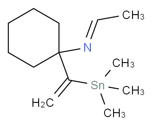 (E)-N-ethylidene-1-(1-(trimethylstannyl)vinyl)cyclohexanamine