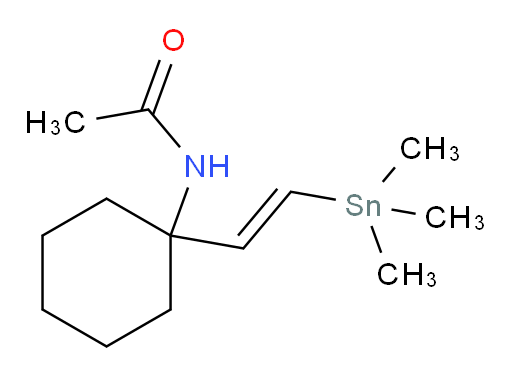 (E)-N-(1-(2-(trimethylstannyl)vinyl)cyclohexyl)acetamide