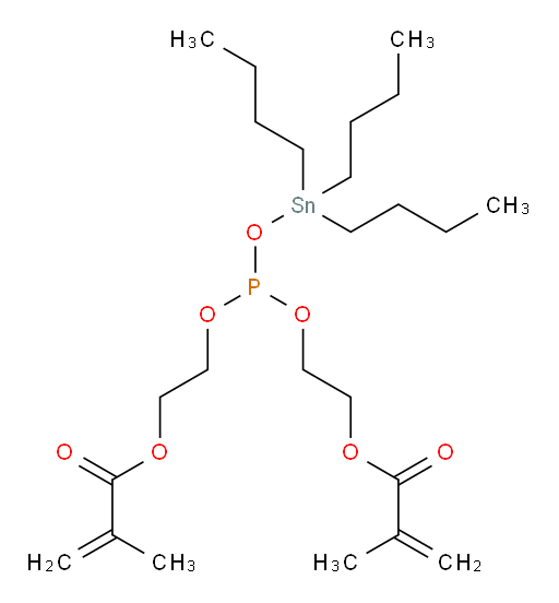 ((((tributylstannyl)oxy)phosphinediyl)bis(oxy))bis(ethane-2,1-diyl) bis(2-methylacrylate)