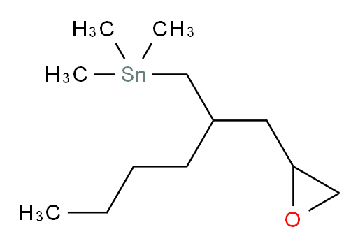 trimethyl(2-(oxiran-2-ylmethyl)hexyl)stannane