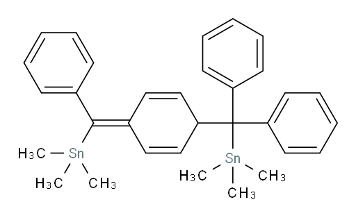 (diphenyl(4-(phenyl(trimethylstannyl)methylene)cyclohexa-2,5-dien-1-yl)methyl)trimethylstannane