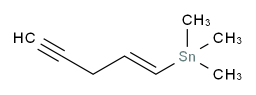 (E)-trimethyl(pent-1-en-4-yn-1-yl)stannane