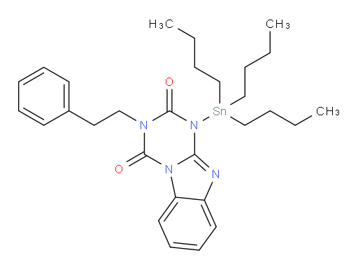 3-phenethyl-1-(tributylstannyl)benzo[4,5]imidazo[1,2-a][1,3,5]triazine-2,4(1H,3H)-dione