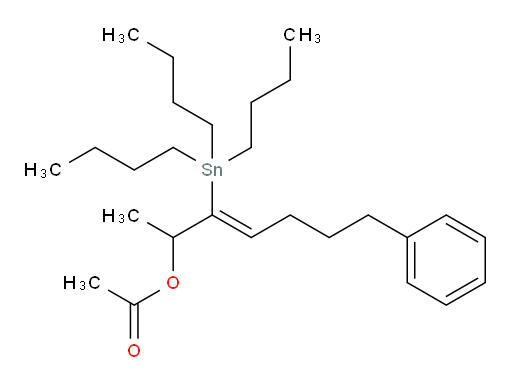 (Z)-7-phenyl-3-(tributylstannyl)hept-3-en-2-yl acetate