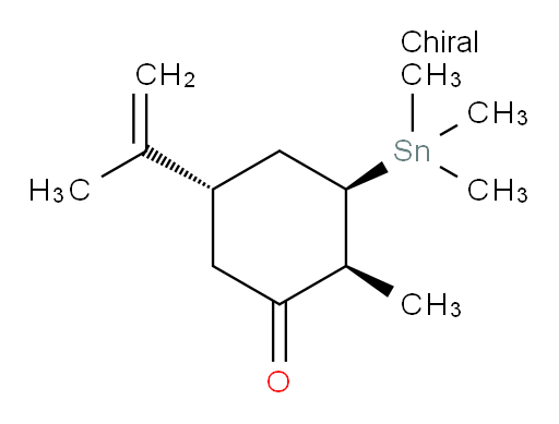 (2S,3R,5S)-2-methyl-5-(prop-1-en-2-yl)-3-(trimethylstannyl)cyclohexanone
