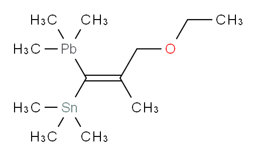 (Z)-(3-ethoxy-2-methyl-1-(trimethylplumbyl)prop-1-en-1-yl)trimethylstannane