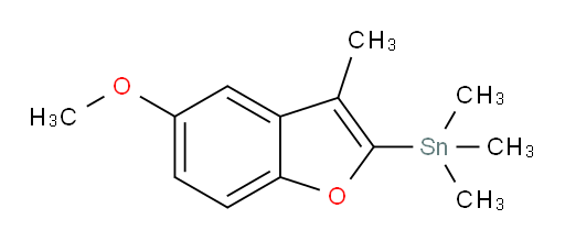 (5-methoxy-3-methylbenzofuran-2-yl)trimethylstannane